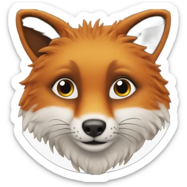 renard des neige sticker
