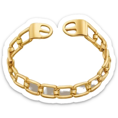 cartier bracelet with french nails sticker
