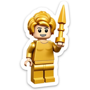 lego homme doré sticker