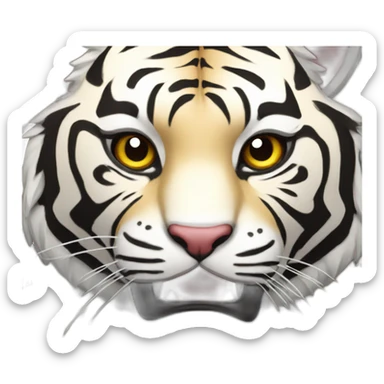 BJJ seated guard  Tiger  sticker