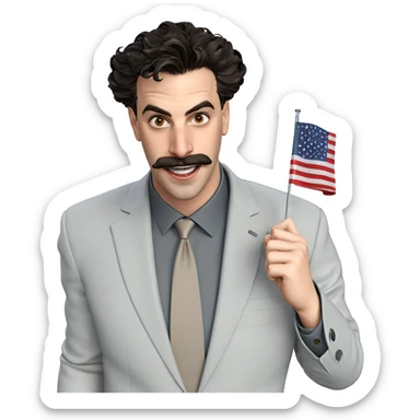 american gentleman in suit sticker