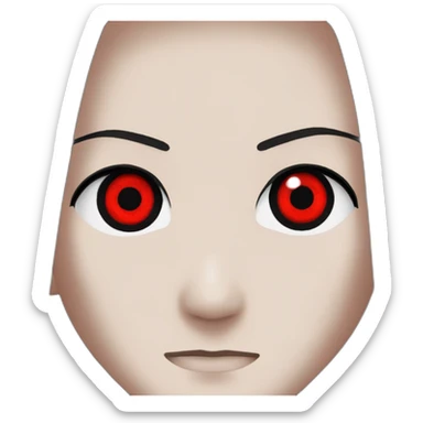 Itachi uchiha with sharingan eyes sticker