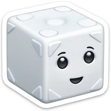 sugar cube sticker