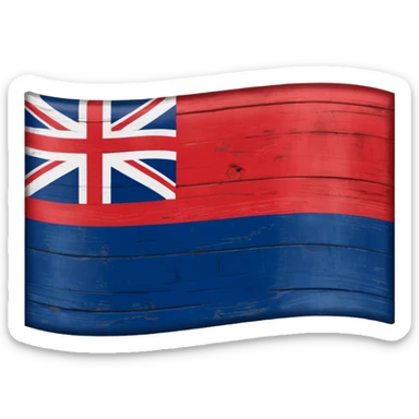 New England flag sticker
