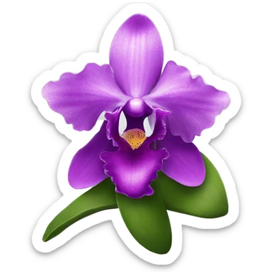 Purple Orchids sticker