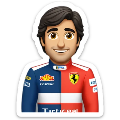Carlos Sainz jr ferrari sticker