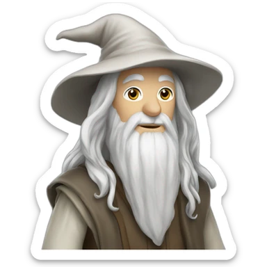 Gandalf the white sticker