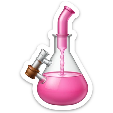 Pink bong sticker