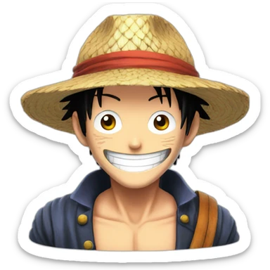 Luffy law sticker
