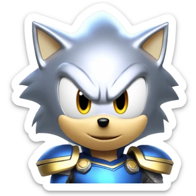 silver sonic dash sticker