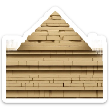 Vinyl record into Egypt pyramid sticker