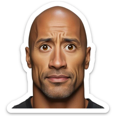Dwayne johnson eyebrow up meme sticker