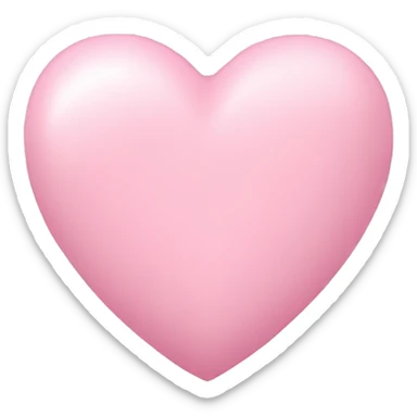 Light pink heart sticker