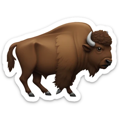 Bison mascot Hoosier  sticker