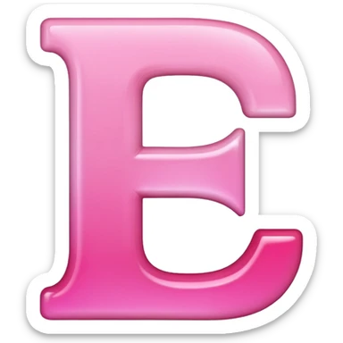 mix color pinks letter p sticker