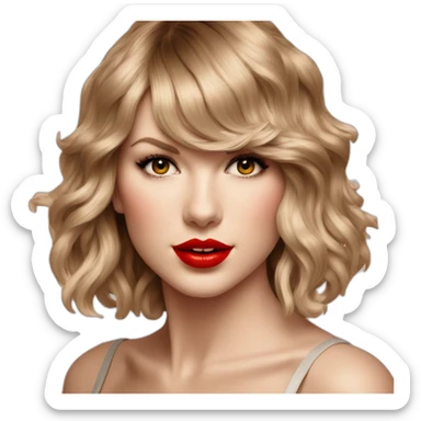 Taylor Swift RED album cover sticker