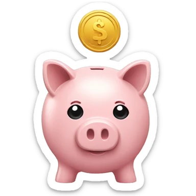 Piggy bank sticker