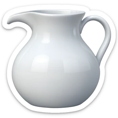 ceramic water jug pitcher sticker