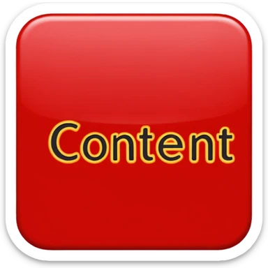 the word “CONTENT” had drawn in red sticker