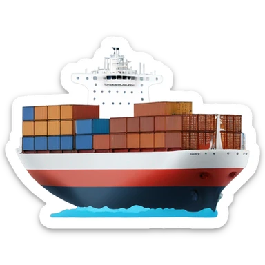 cargo ship sticker