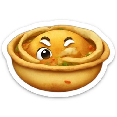 Puri bhaji (Indian dish) sticker