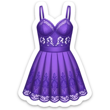 Purple Lace Clothing sticker