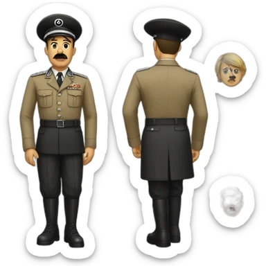 Hitler en jupe sticker