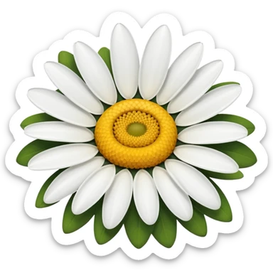 Daisy flower sticker