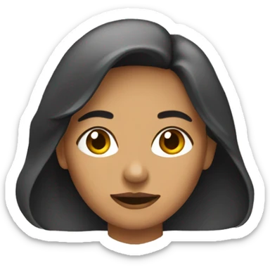 mujer asombrada sticker