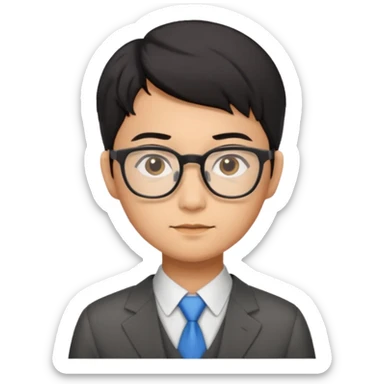 Asian accountant sticker