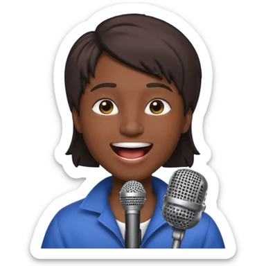 singer emoji sticker