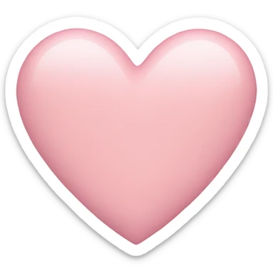 Pastel pink heart sticker