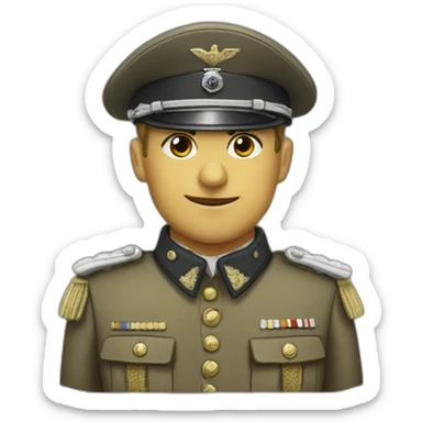 German war uniform sticker