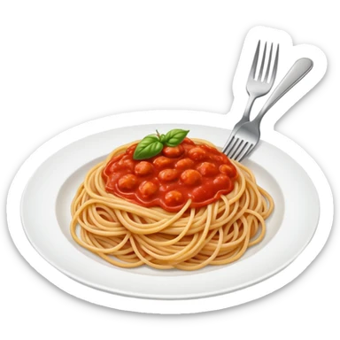 Spagetti en toilet sticker
