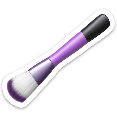 blush and brush purple sticker