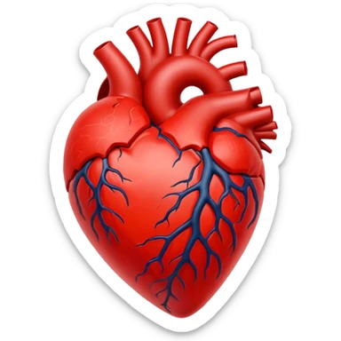 Toxic red Heart
 sticker