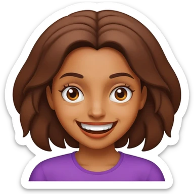 brown girl saying “mad crazy” sticker