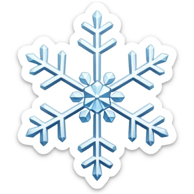 snowflake sticker
