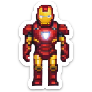 Iron Man superhero sticker