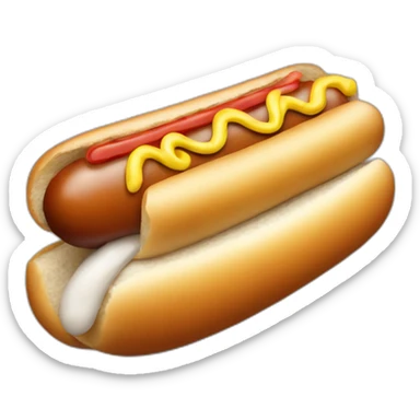 Hot dog made of glass  sticker