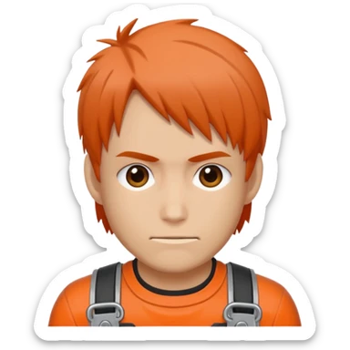 Denji chainsaw man (from head to shoulders) sticker