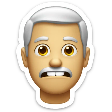 text "stinky" in a scary font sticker