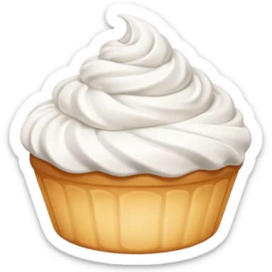 whipped cream sticker