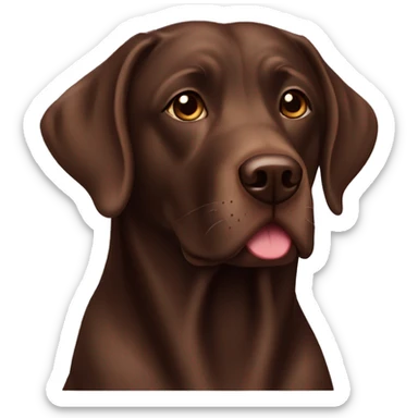 Chocolate lab  sticker
