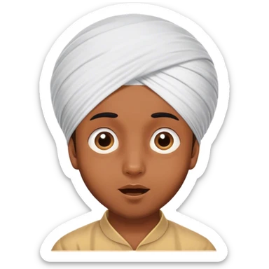 Sikh boy amazed sticker