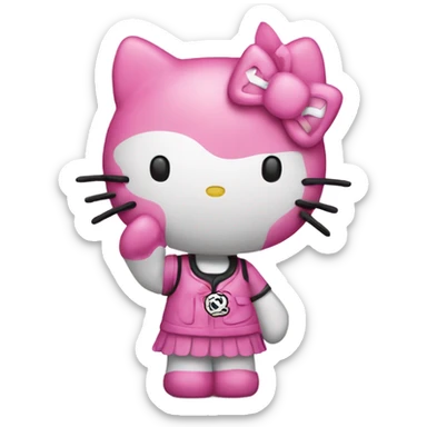 Hellokitty peace  sticker