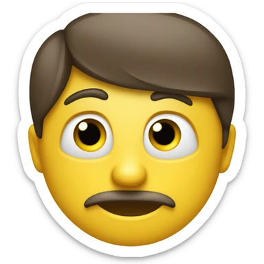 Uncomfortable person emoji sticker