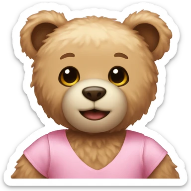 Teddybear with 🎀 sticker