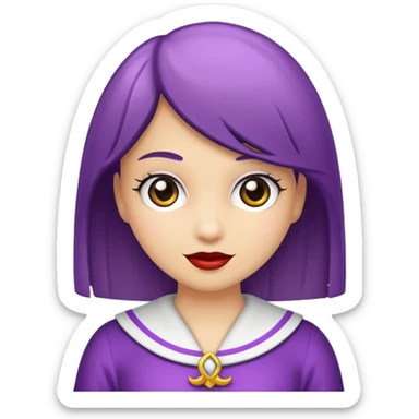 bala doce branco e roxo sticker