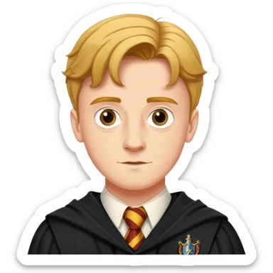 Hugh Mitchell is colin creevey in harry potter, wear hogwarts uniform sticker